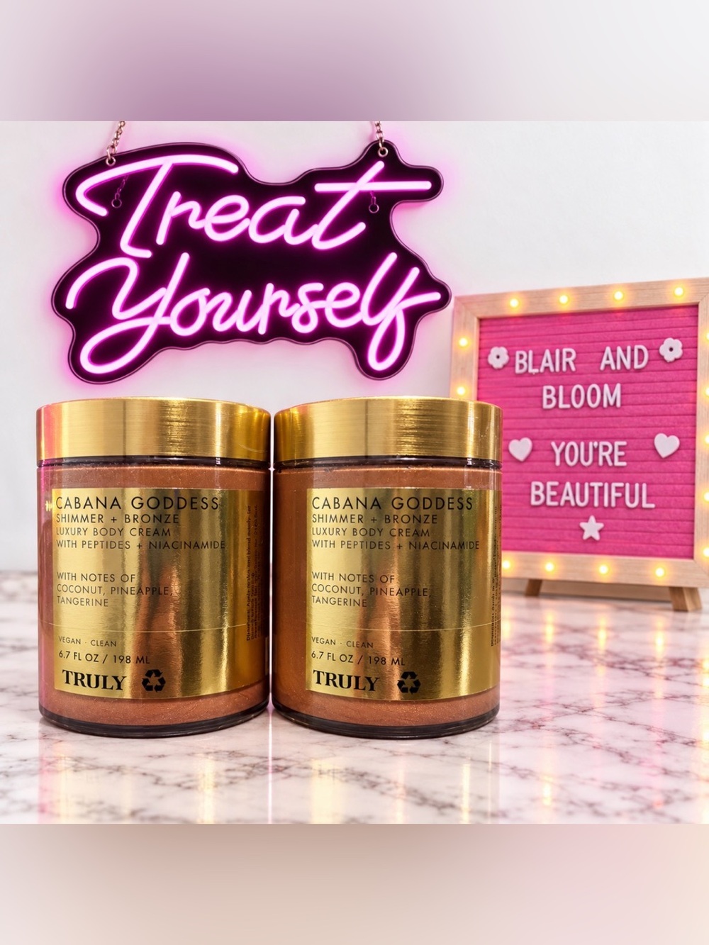 TRULY Beauty Cabana Goddess Shimmer + Bronze Luxury Body Cream Bundle